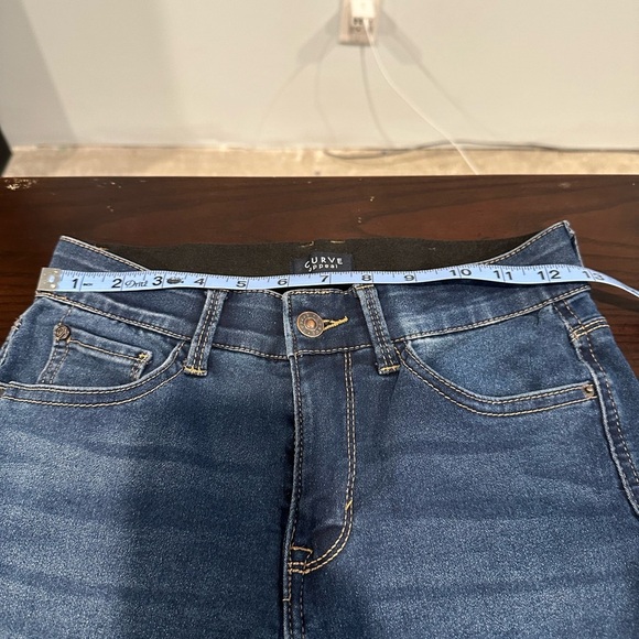 Curve Appeal Dark Wash Skinny Jeans Women’s Size 2/26 Stretch Denim Mid Rise - Picture 4 of 7